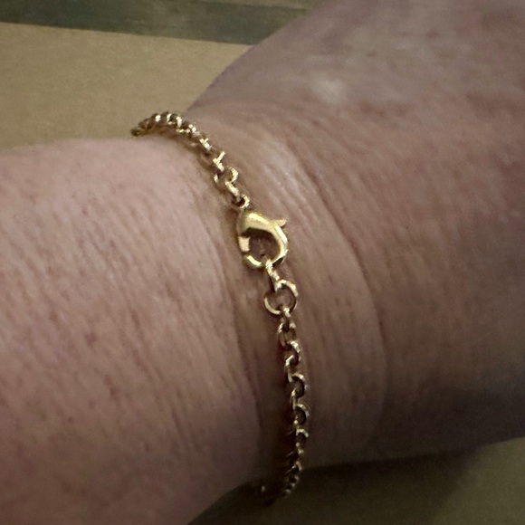 Coach Gold-tone Signature Cursive Script Bracelet 9” - Picture 3 of 7